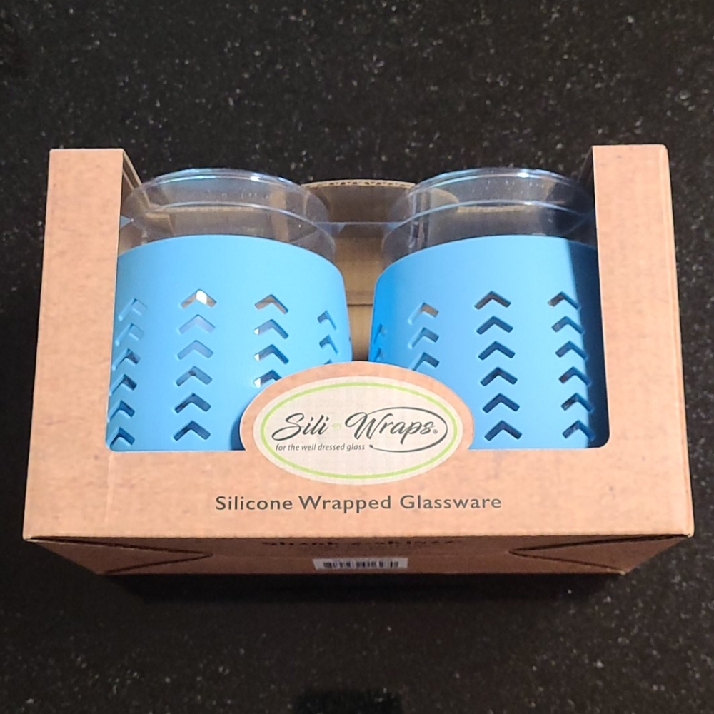 Silicone Wrapped Glassware Set